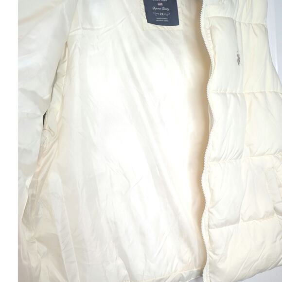 U.S. Polo Assn. Puffer Vest Cream Sz 2X - Picture 5 of 6